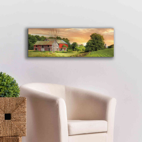 Image of 'Greener Pastures' by Lori Deiter Canvas Wall Art,36 x 12
