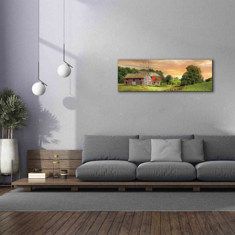 Image of 'Greener Pastures' by Lori Deiter Canvas Wall Art,60 x 20