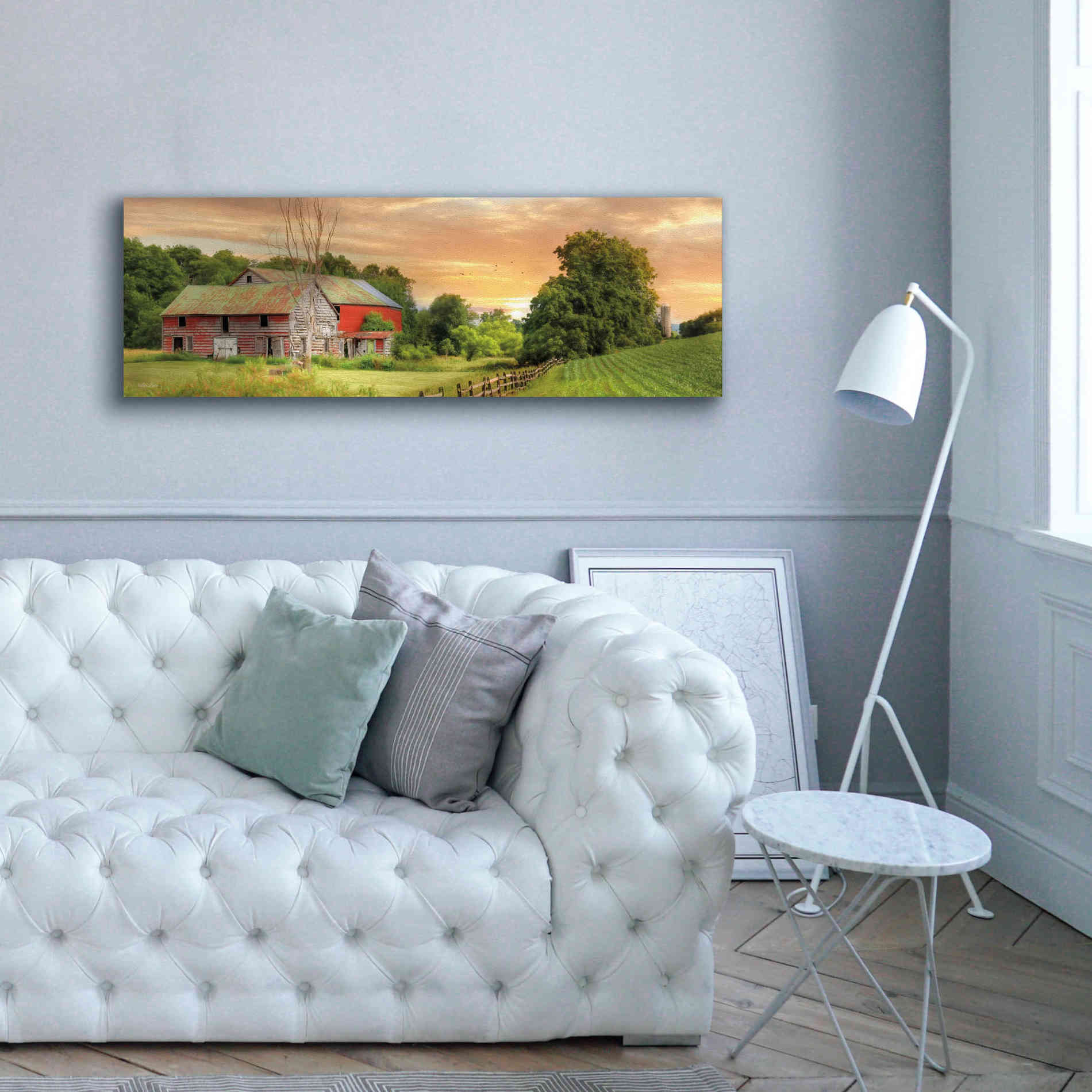 'Greener Pastures' by Lori Deiter Canvas Wall Art,60 x 20
