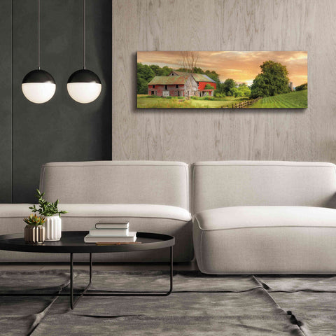 Image of 'Greener Pastures' by Lori Deiter Canvas Wall Art,60 x 20