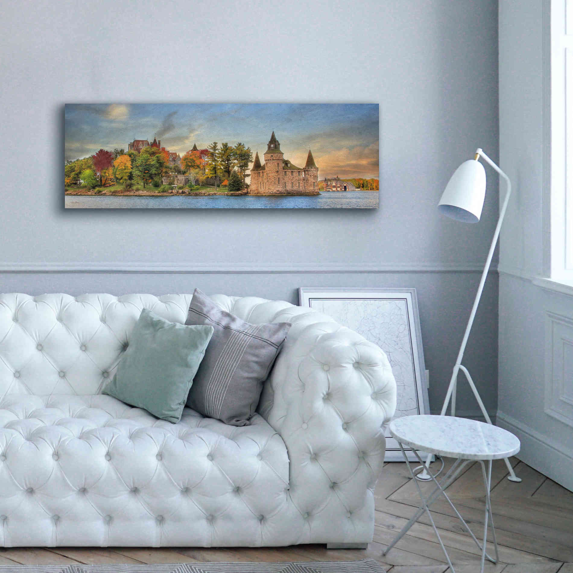 'Autumn at the Castle' by Lori Deiter Canvas Wall Art,60 x 20