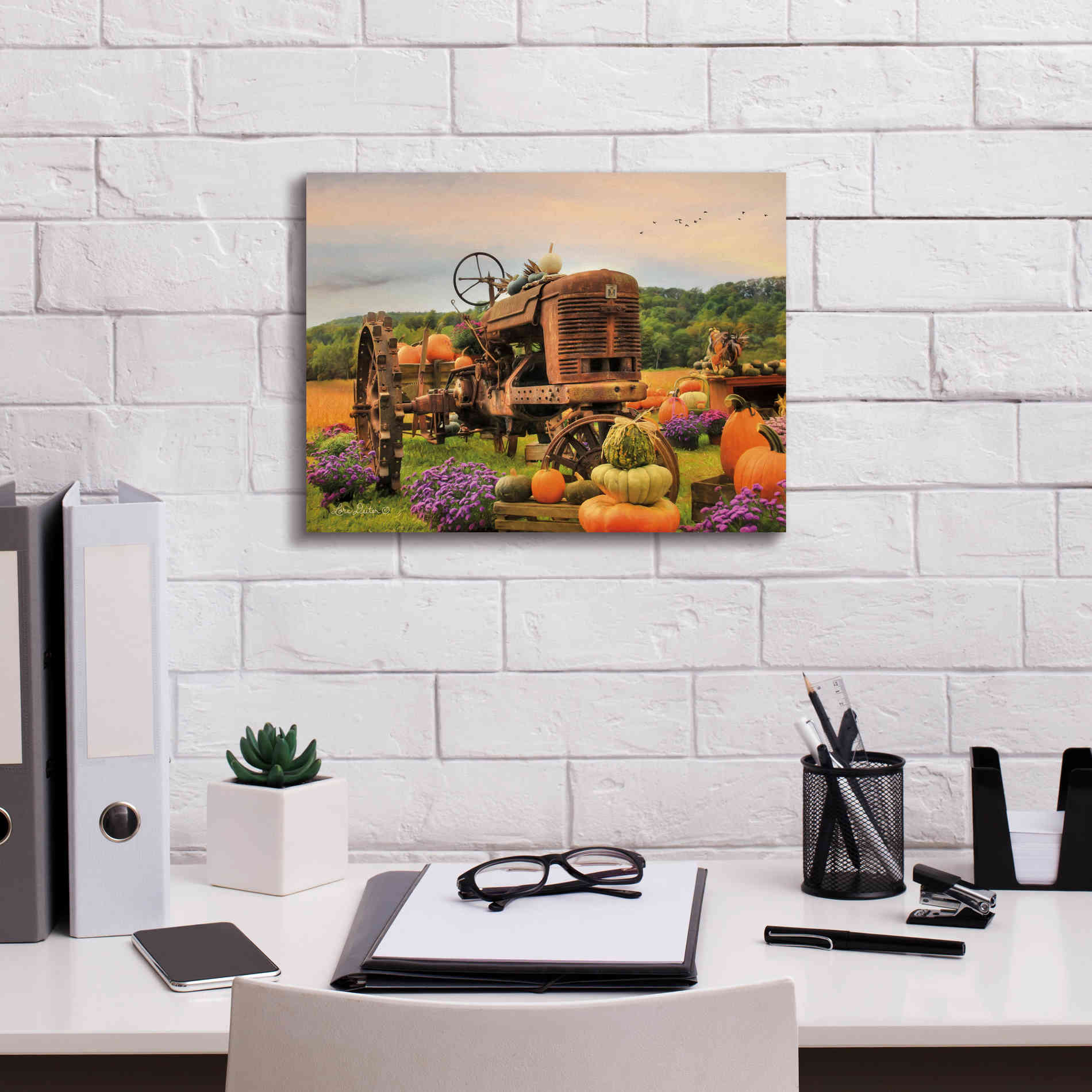 'The Harvester' by Lori Deiter Canvas Wall Art,16 x 12