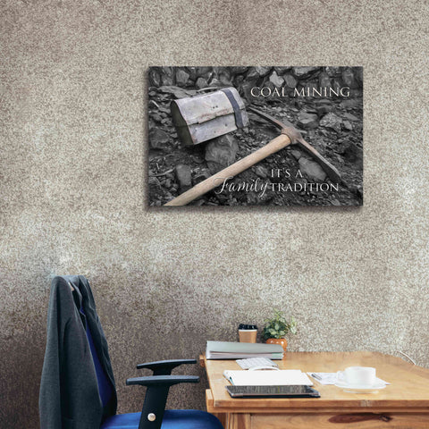 Image of 'Coal Mining - Family Tradition' by Lori Deiter Canvas Wall Art,40 x 26