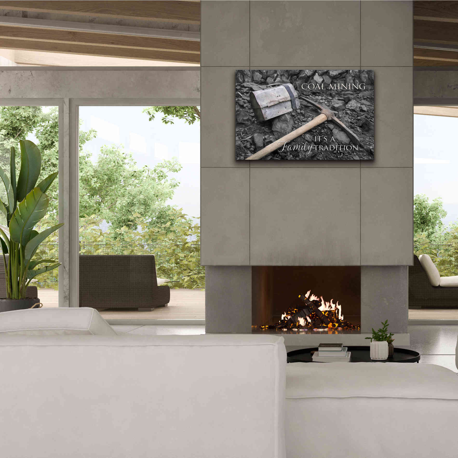 'Coal Mining - Family Tradition' by Lori Deiter Canvas Wall Art,40 x 26