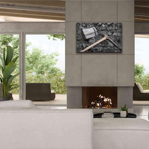 Image of 'Coal Mining - Family Tradition' by Lori Deiter Canvas Wall Art,40 x 26