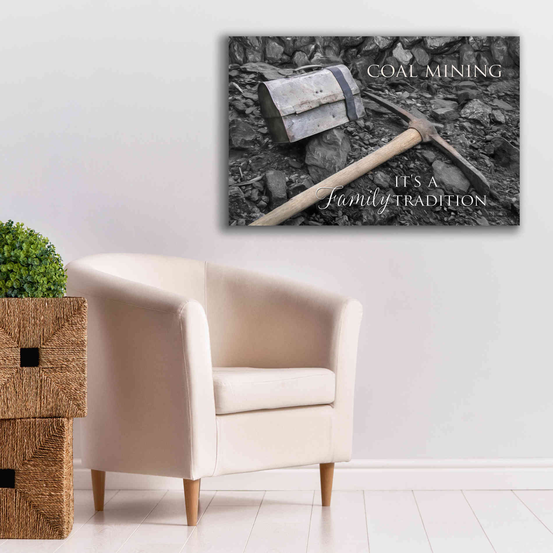 'Coal Mining - Family Tradition' by Lori Deiter Canvas Wall Art,40 x 26