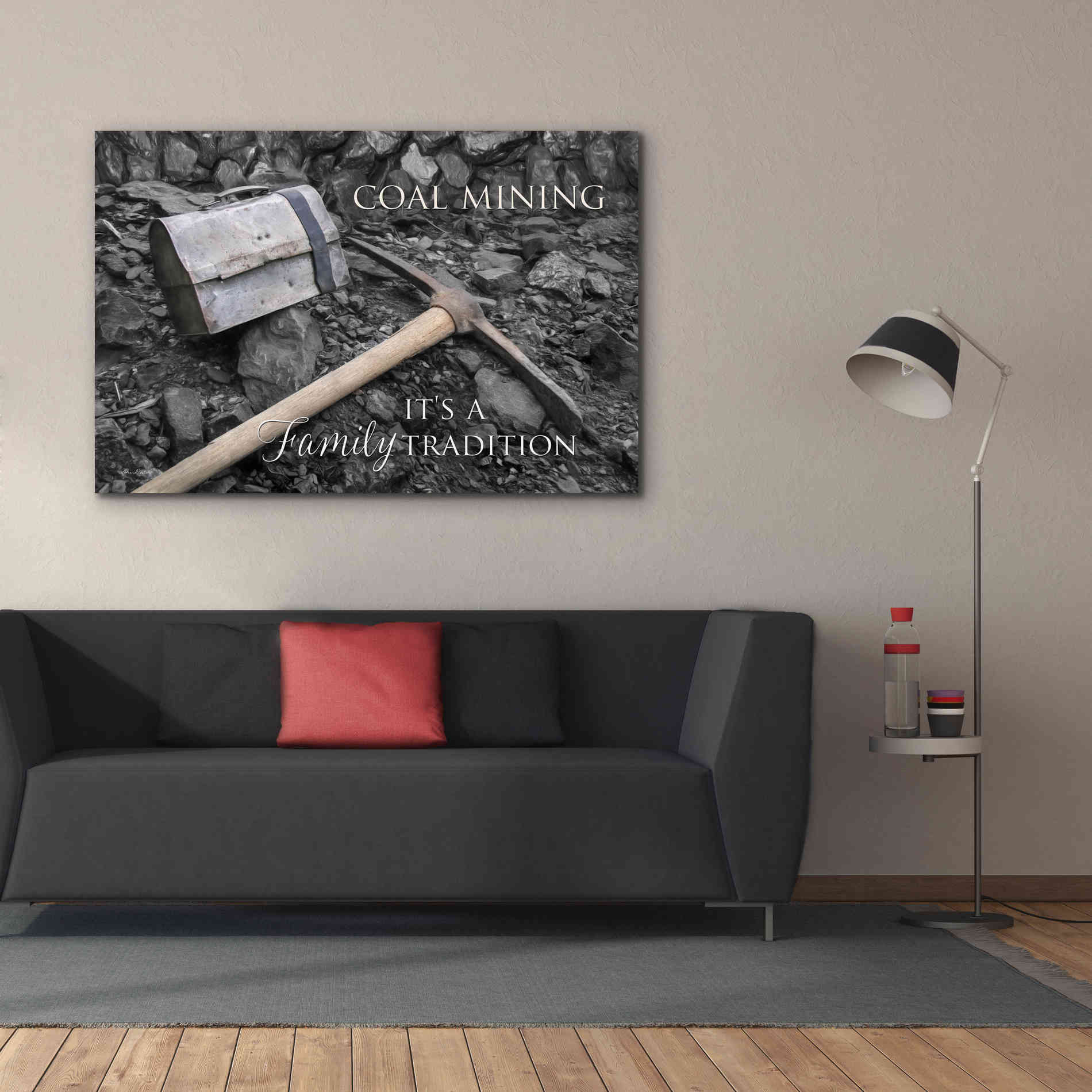 'Coal Mining - Family Tradition' by Lori Deiter Canvas Wall Art,60 x 40