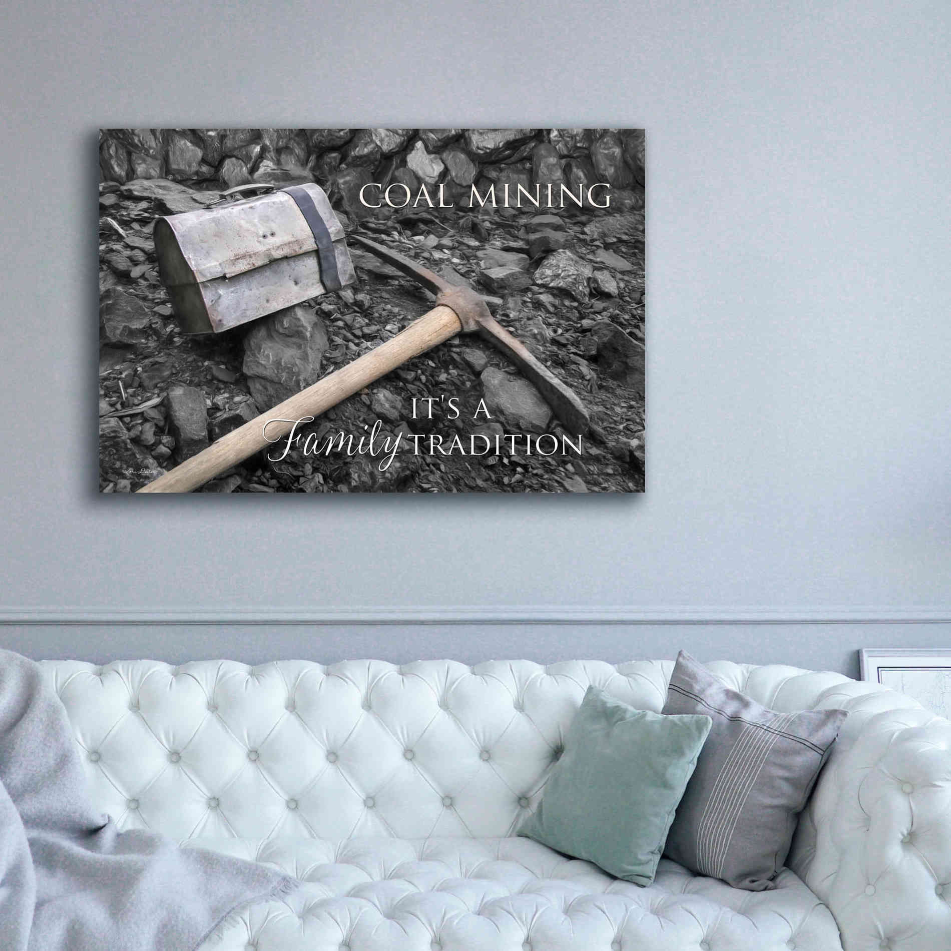 'Coal Mining - Family Tradition' by Lori Deiter Canvas Wall Art,60 x 40
