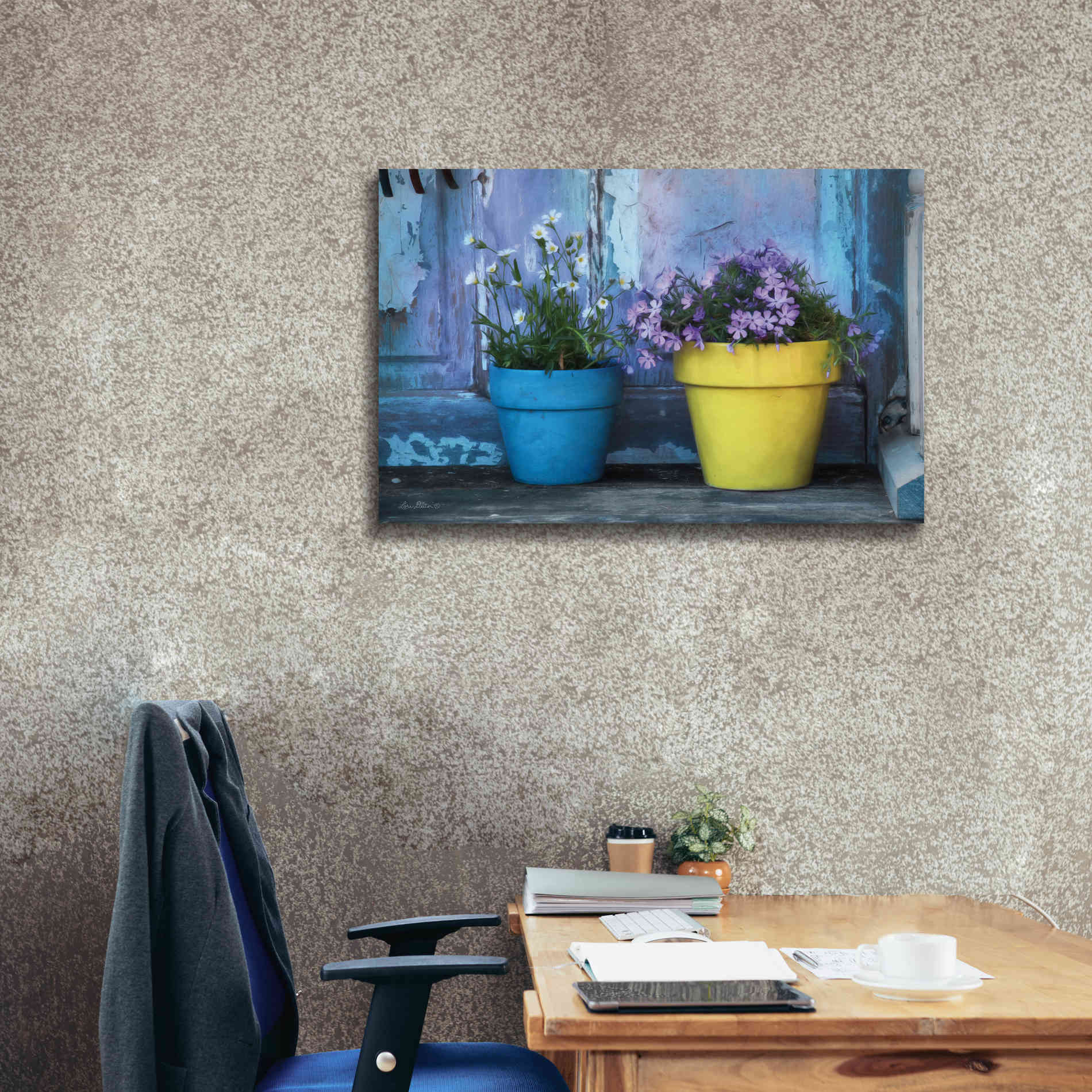 'She Shed Flowers' by Lori Deiter Canvas Wall Art,40 x 26