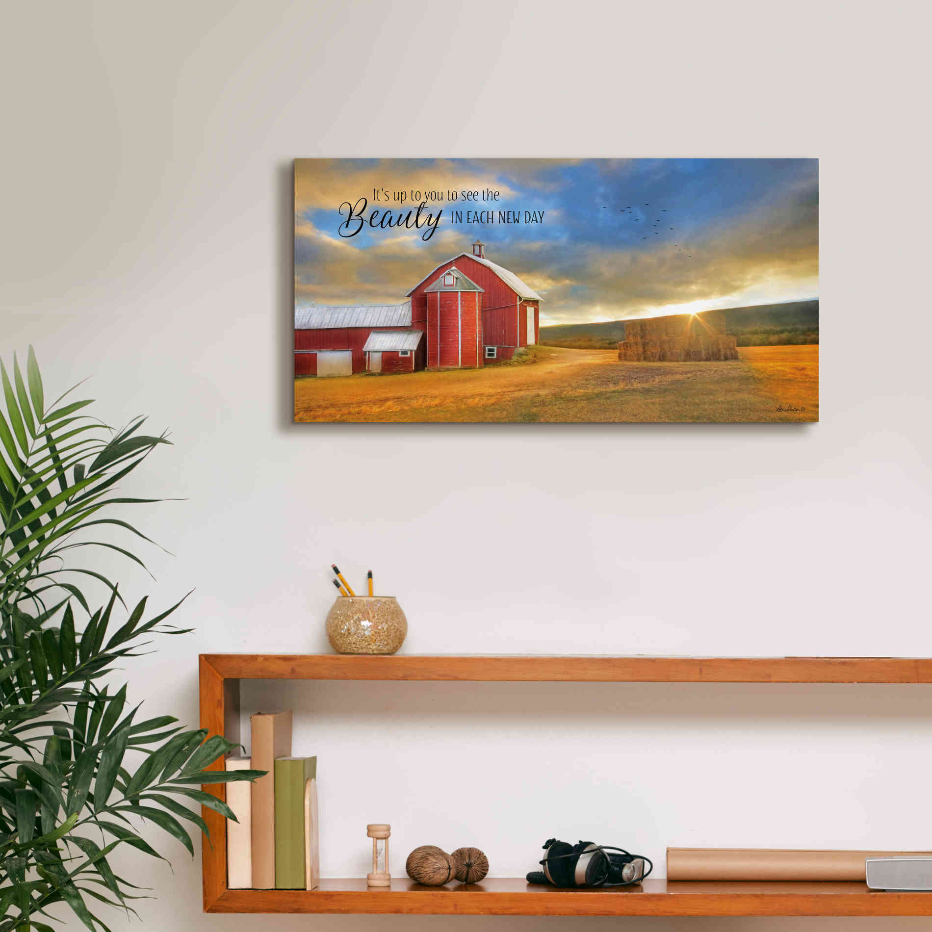 'The Beauty in Each New Day' by Lori Deiter Canvas Wall Art,24 x 12