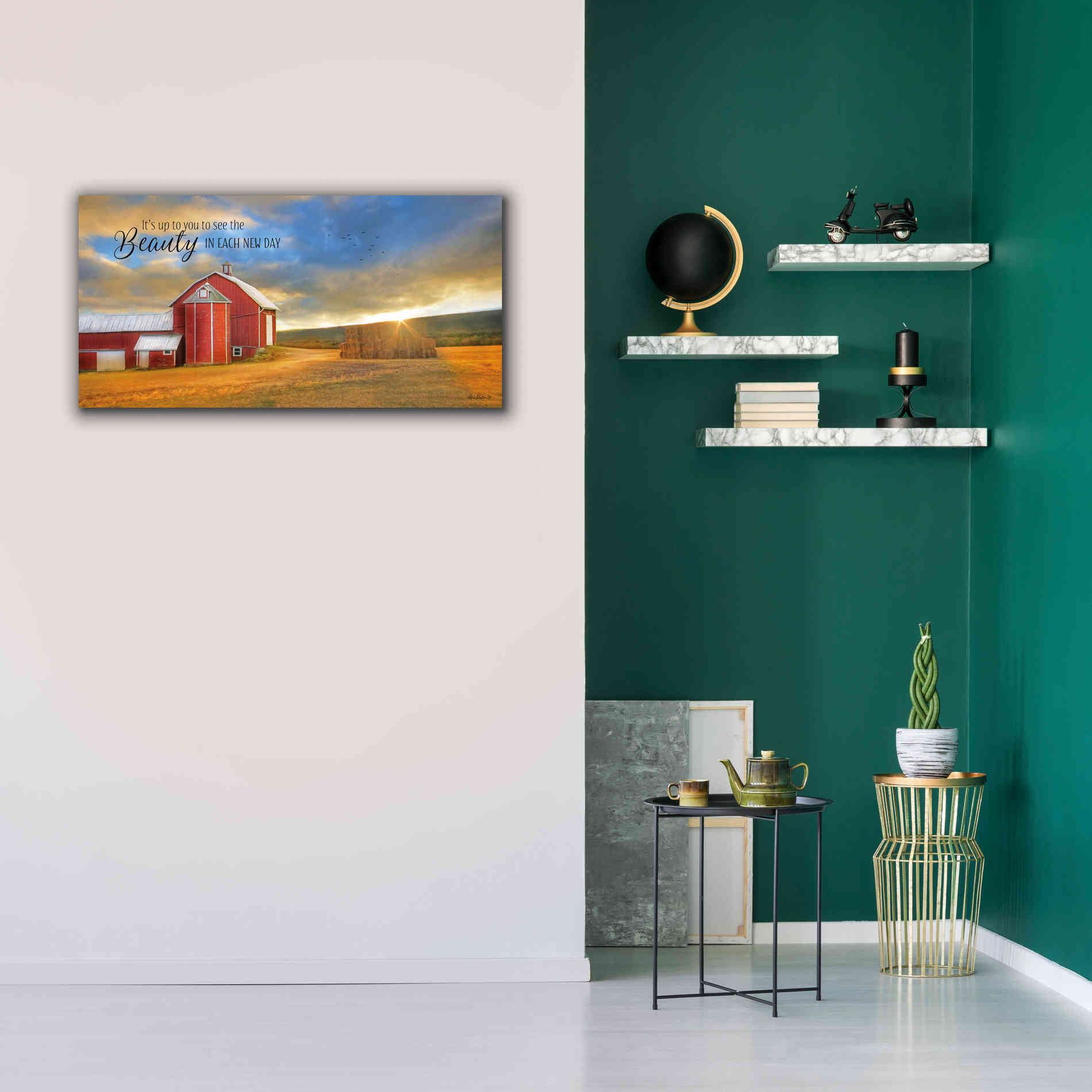'The Beauty in Each New Day' by Lori Deiter Canvas Wall Art,40 x 20