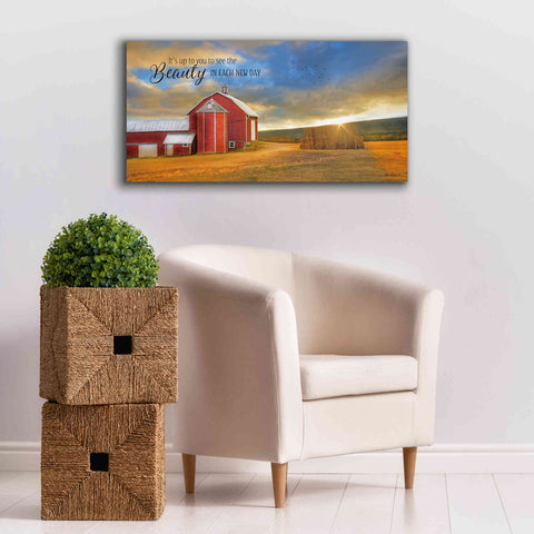 Image of 'The Beauty in Each New Day' by Lori Deiter Canvas Wall Art,40 x 20