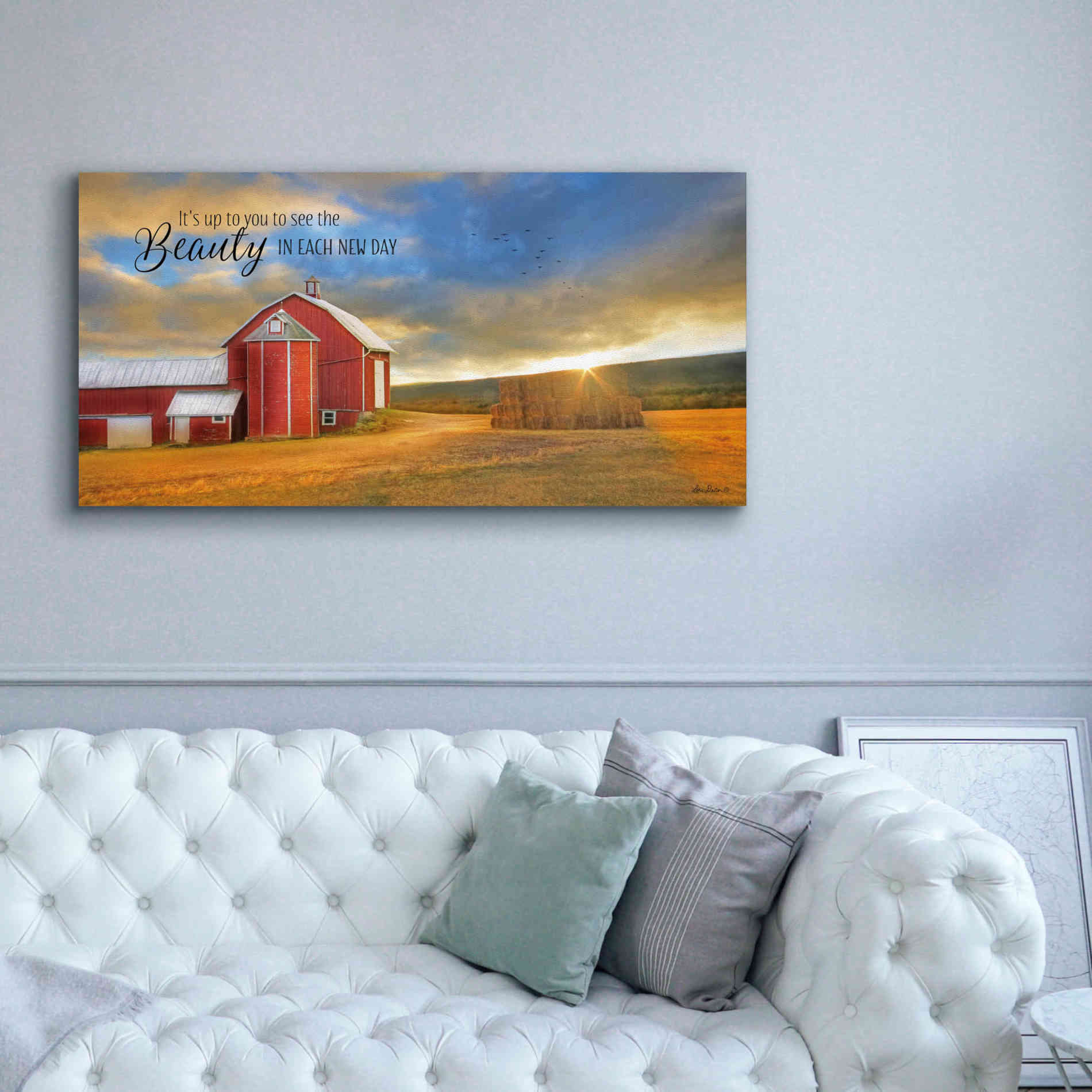 'The Beauty in Each New Day' by Lori Deiter Canvas Wall Art,60 x 30