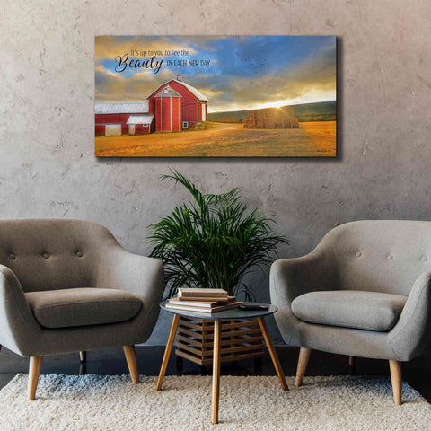 Image of 'The Beauty in Each New Day' by Lori Deiter Canvas Wall Art,60 x 30