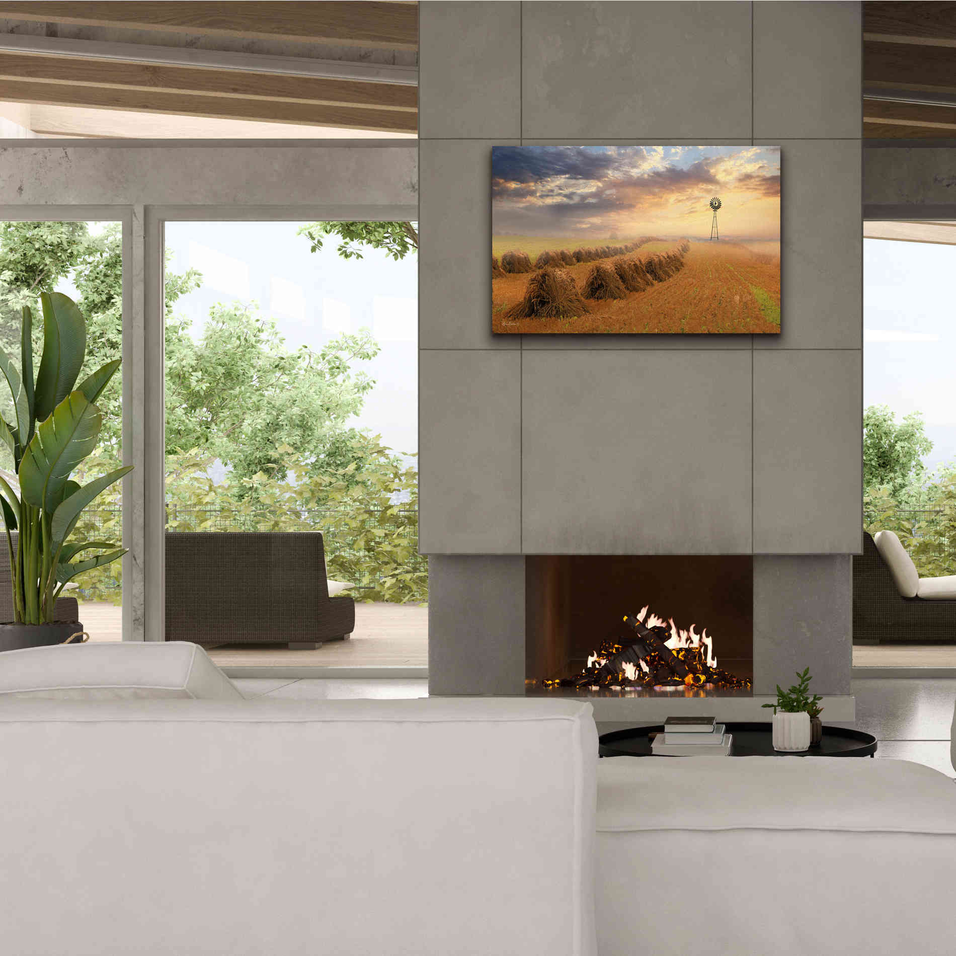 'Amish Country Sunrise' by Lori Deiter Canvas Wall Art,40 x 26