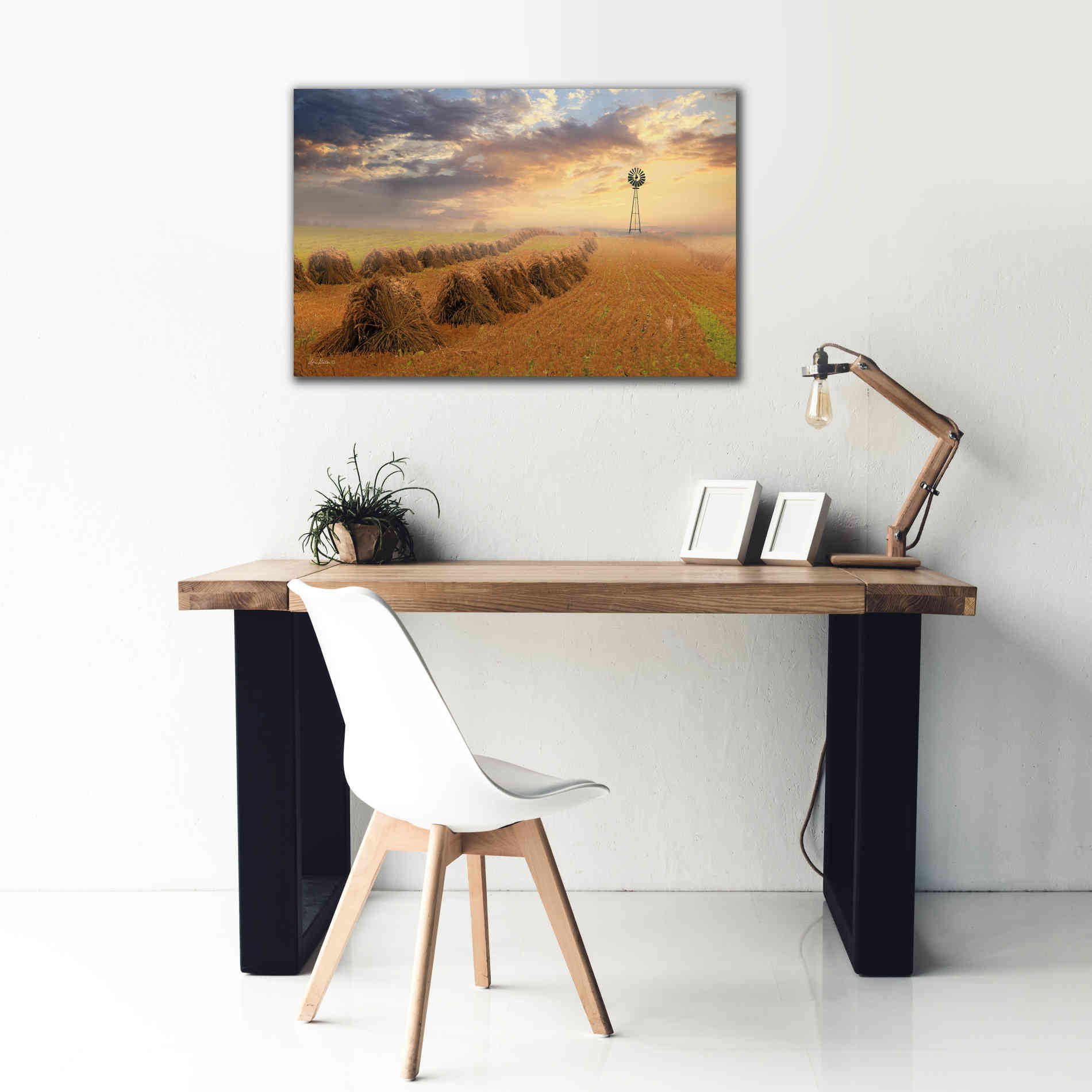 'Amish Country Sunrise' by Lori Deiter Canvas Wall Art,40 x 26