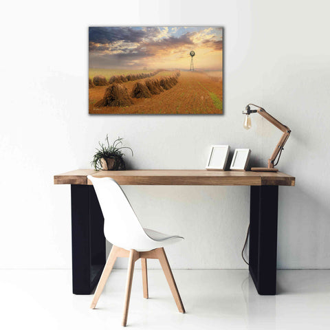 Image of 'Amish Country Sunrise' by Lori Deiter Canvas Wall Art,40 x 26