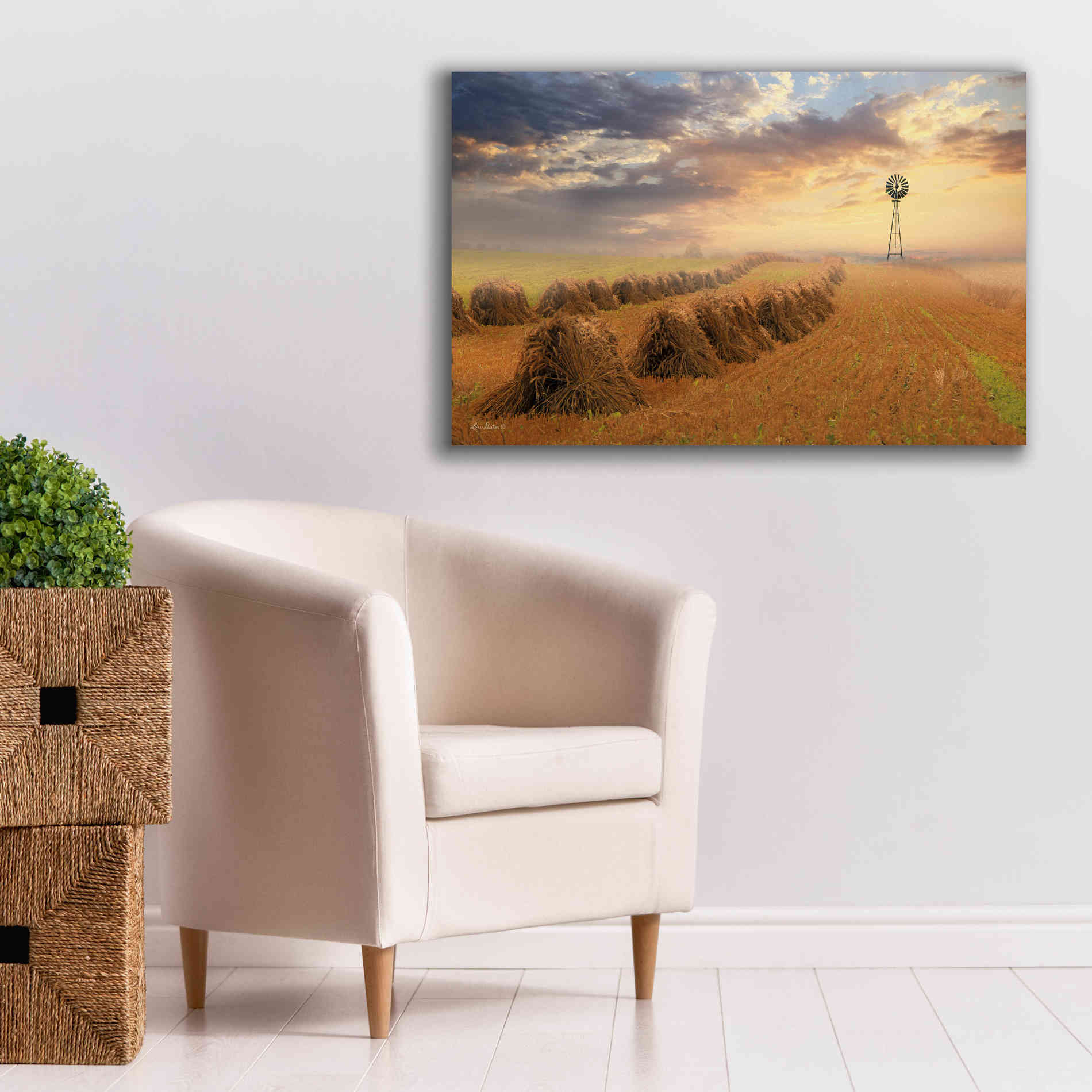 'Amish Country Sunrise' by Lori Deiter Canvas Wall Art,40 x 26