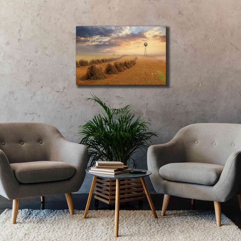 Image of 'Amish Country Sunrise' by Lori Deiter Canvas Wall Art,40 x 26