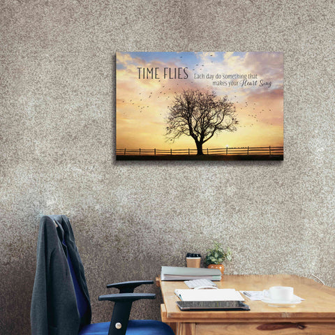 Image of 'Time Flies' by Lori Deiter Canvas Wall Art,40 x 26