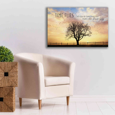 Image of 'Time Flies' by Lori Deiter Canvas Wall Art,40 x 26