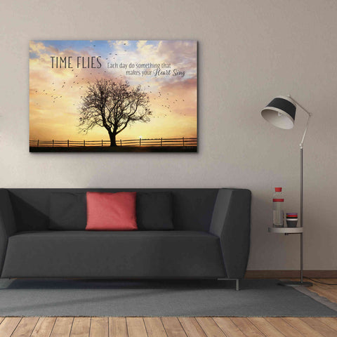Image of 'Time Flies' by Lori Deiter Canvas Wall Art,60 x 40