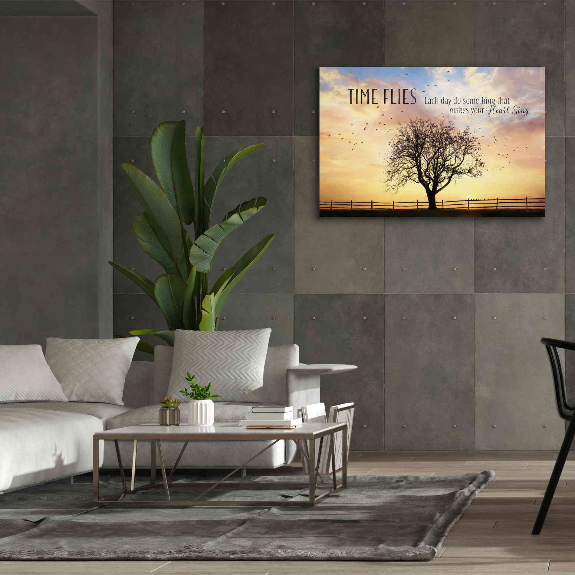 'Time Flies' by Lori Deiter Canvas Wall Art,60 x 40