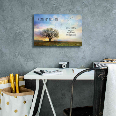Image of 'Come Fly with Me' by Lori Deiter Canvas Wall Art,18 x 12