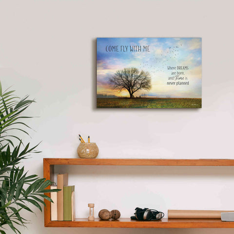 Image of 'Come Fly with Me' by Lori Deiter Canvas Wall Art,18 x 12