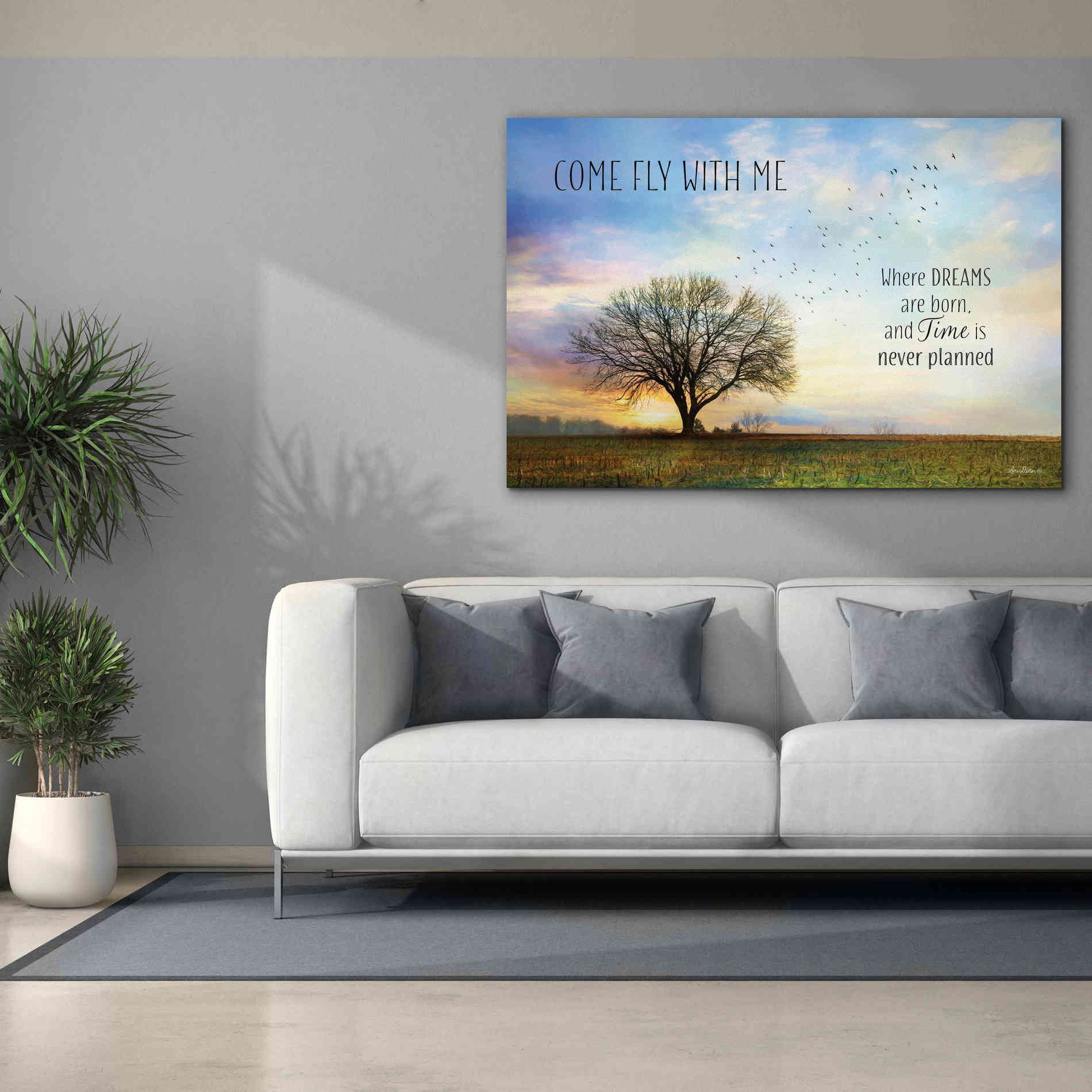 'Come Fly with Me' by Lori Deiter Canvas Wall Art,60 x 40