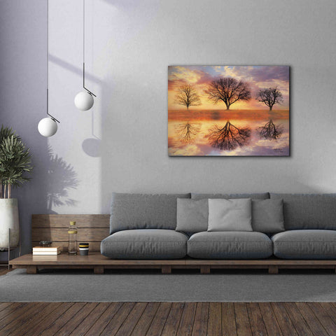 Image of 'Trio of Trees' by Lori Deiter Canvas Wall Art,54 x 40