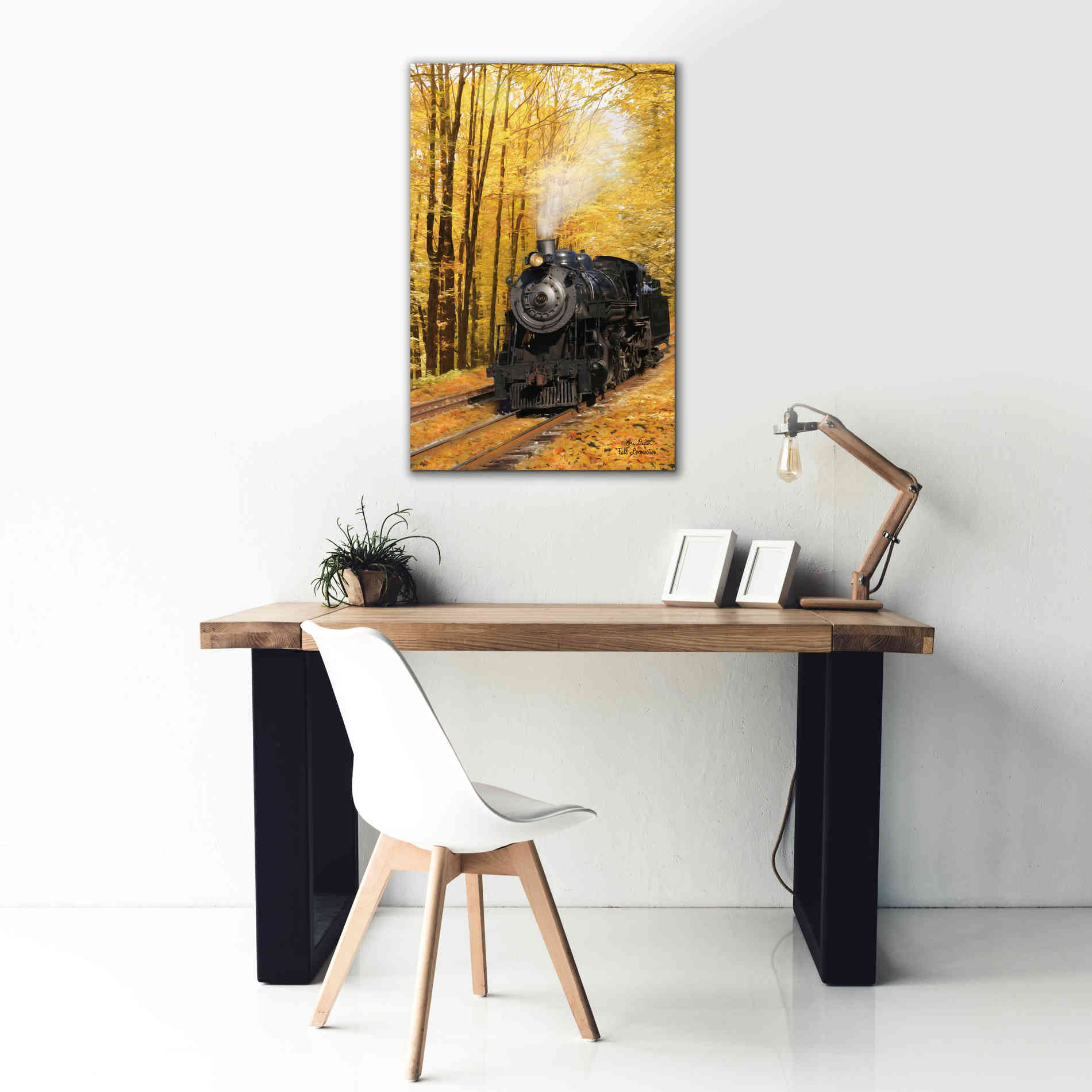 'Fall Locomotive' by Lori Deiter Canvas Wall Art,26 x 40