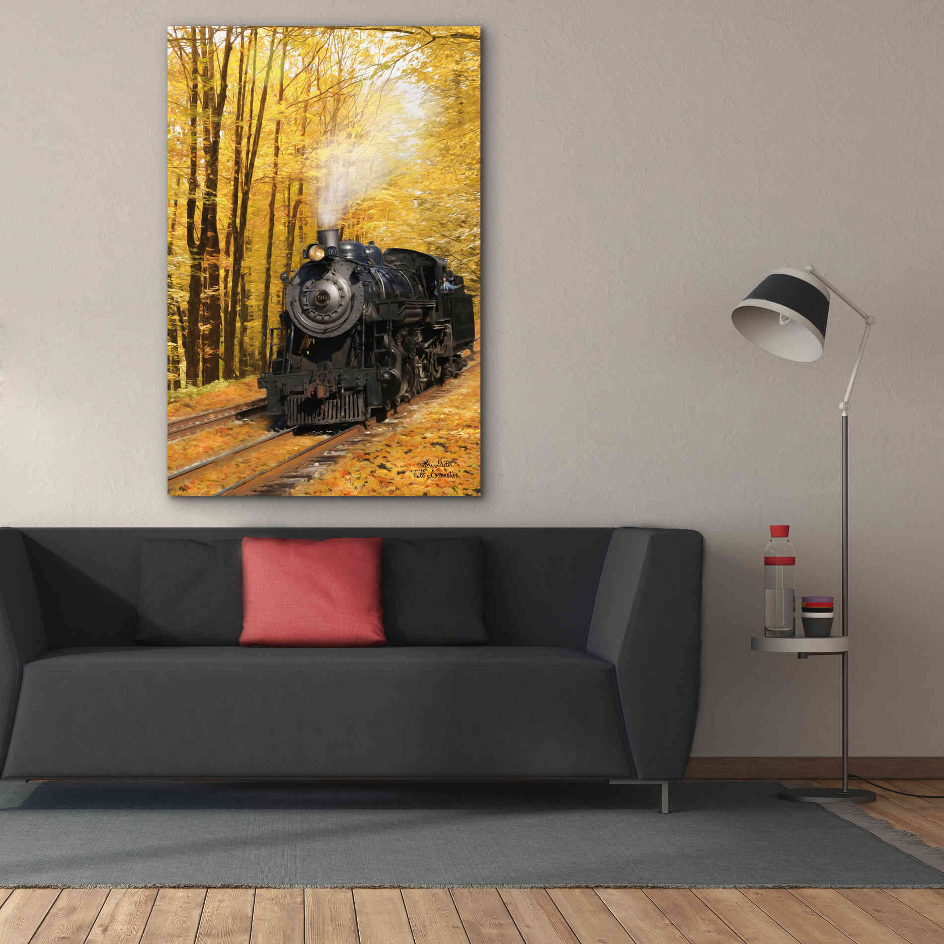 'Fall Locomotive' by Lori Deiter Canvas Wall Art,40 x 60