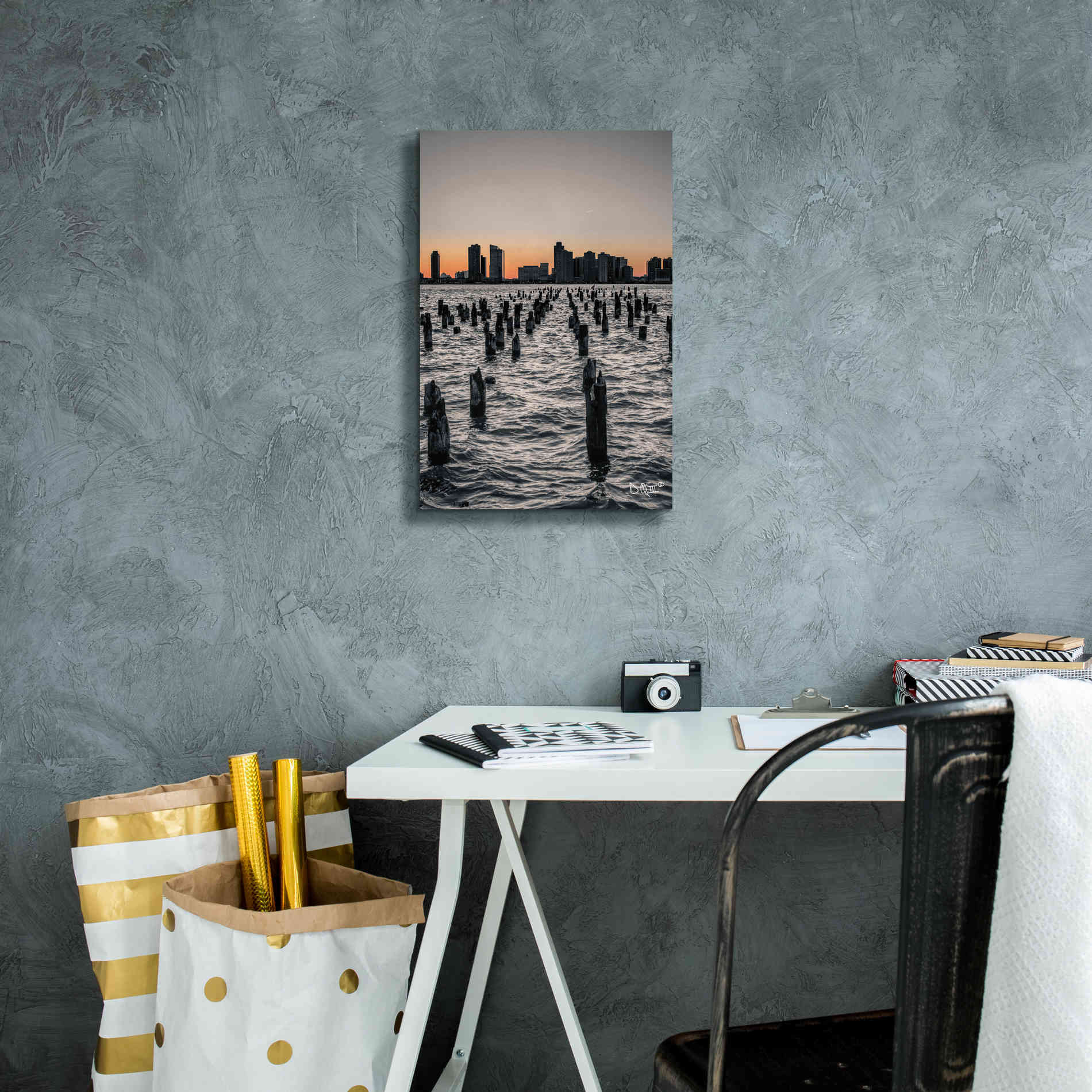 'Manhattan Sunrise I' by Donnie Quillen Canvas Wall Art,12 x 18