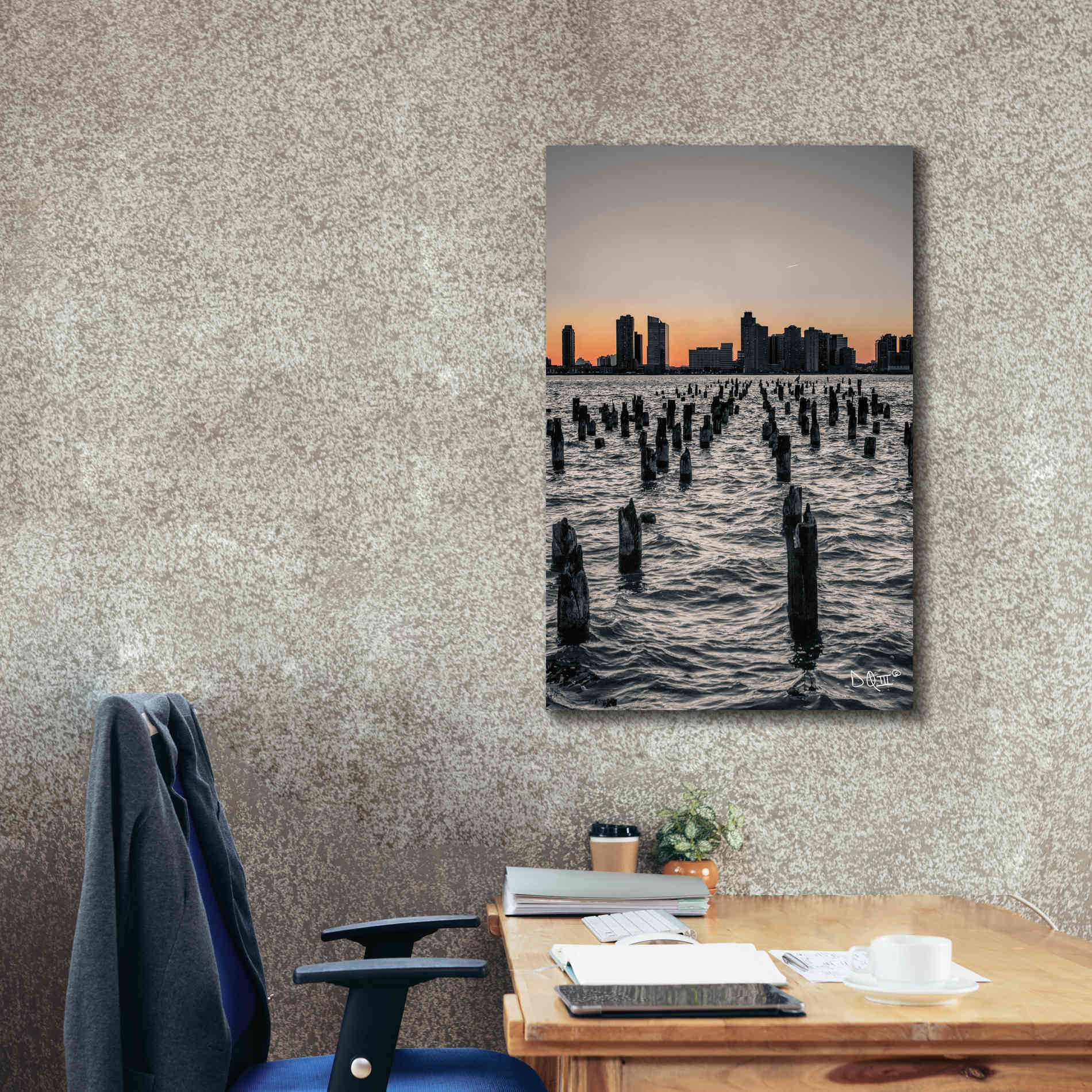 'Manhattan Sunrise I' by Donnie Quillen Canvas Wall Art,26 x 40