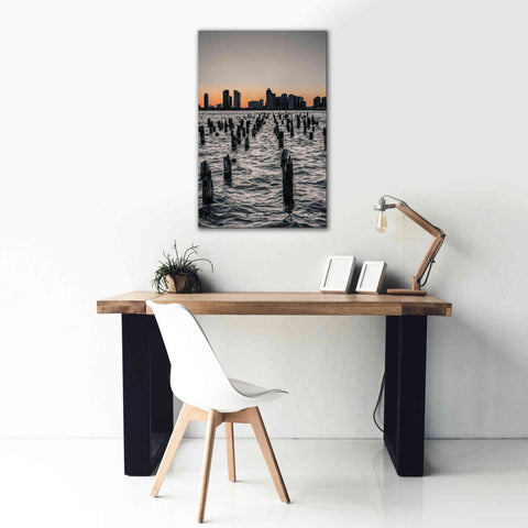 Image of 'Manhattan Sunrise I' by Donnie Quillen Canvas Wall Art,26 x 40
