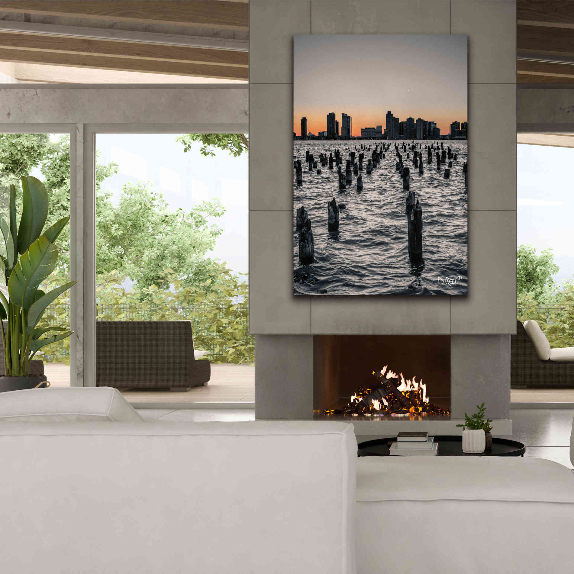 'Manhattan Sunrise I' by Donnie Quillen Canvas Wall Art,40 x 60