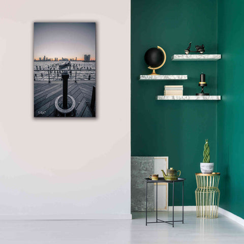 Image of 'Manhattan Sunrise II' by Donnie Quillen Canvas Wall Art,26 x 40