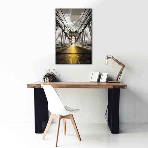 Image of 'Bridge Aglow' by Donnie Quillen Canvas Wall Art,26 x 40