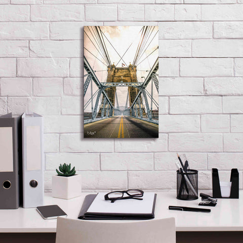 Image of 'Bridge to Ohio' by Donnie Quillen Canvas Wall Art,12 x 18