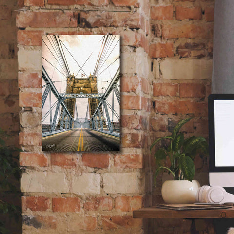 Image of 'Bridge to Ohio' by Donnie Quillen Canvas Wall Art,12 x 18