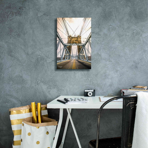 Image of 'Bridge to Ohio' by Donnie Quillen Canvas Wall Art,12 x 18