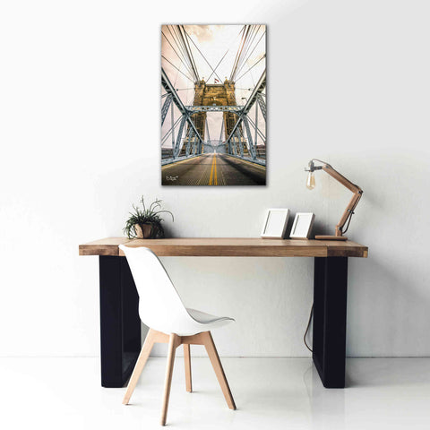 Image of 'Bridge to Ohio' by Donnie Quillen Canvas Wall Art,26 x 40