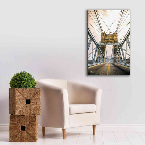 Image of 'Bridge to Ohio' by Donnie Quillen Canvas Wall Art,26 x 40