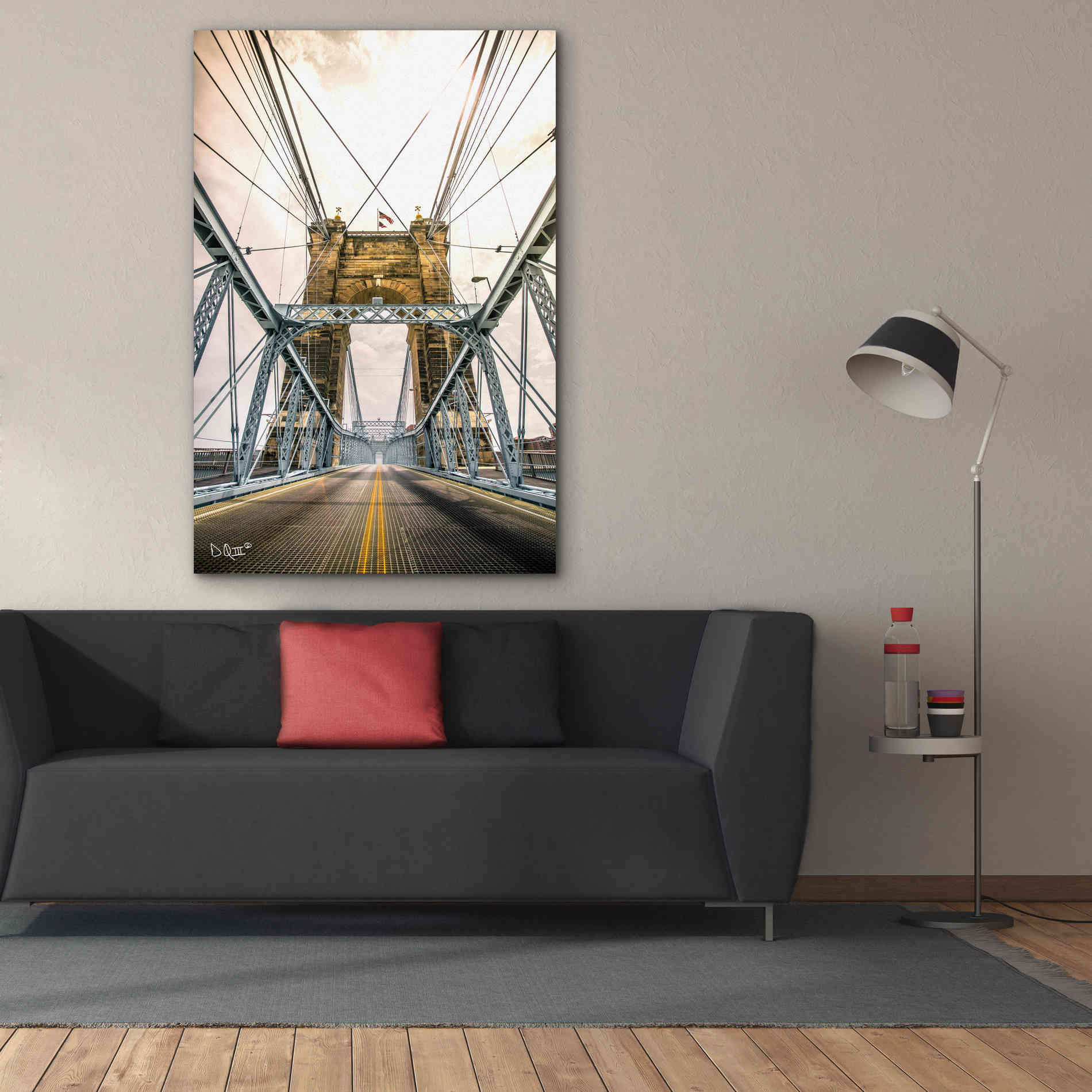 'Bridge to Ohio' by Donnie Quillen Canvas Wall Art,40 x 60