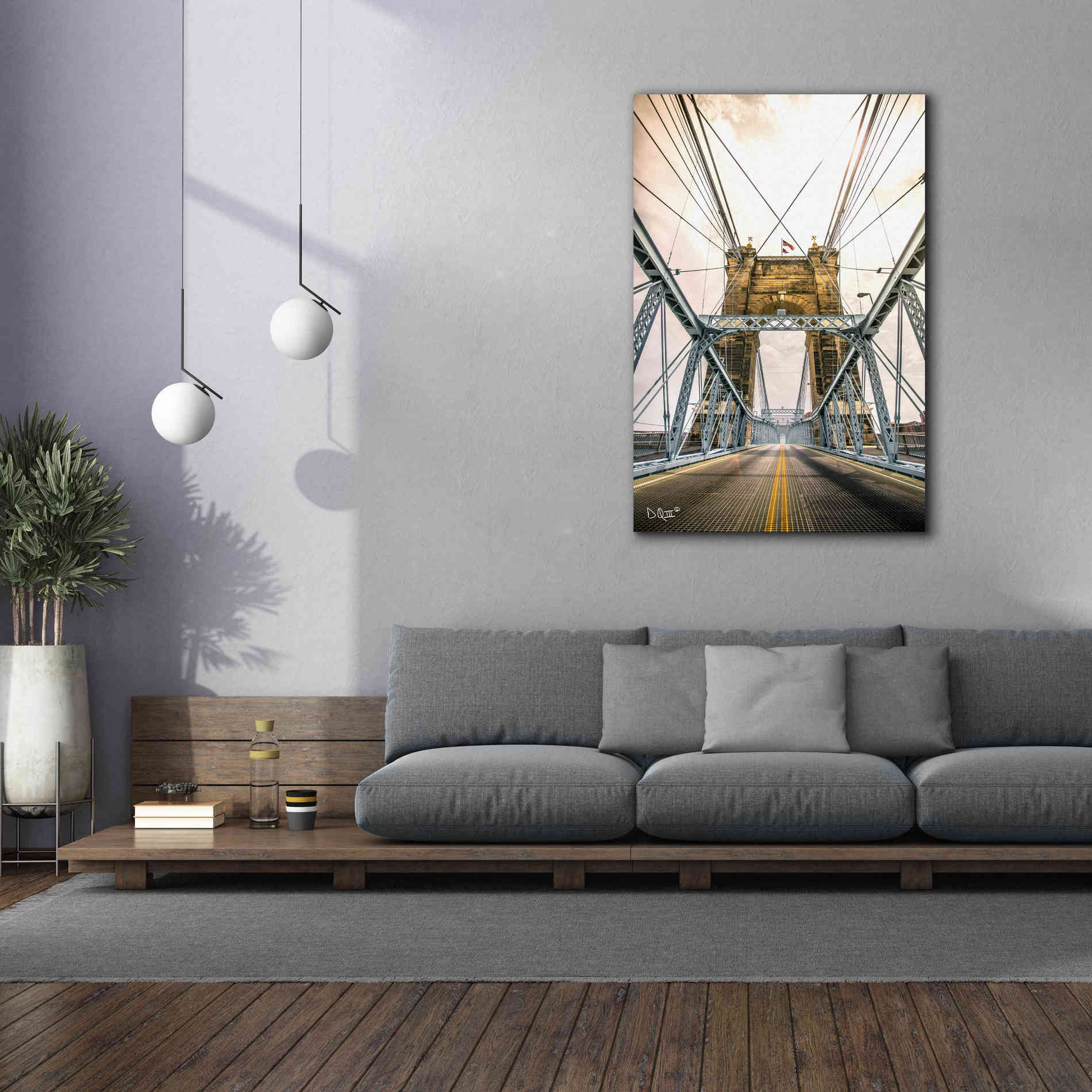 'Bridge to Ohio' by Donnie Quillen Canvas Wall Art,40 x 60