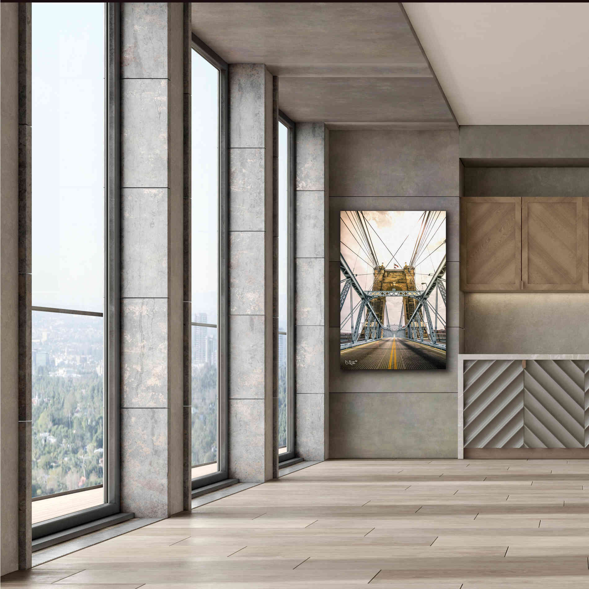 'Bridge to Ohio' by Donnie Quillen Canvas Wall Art,40 x 60