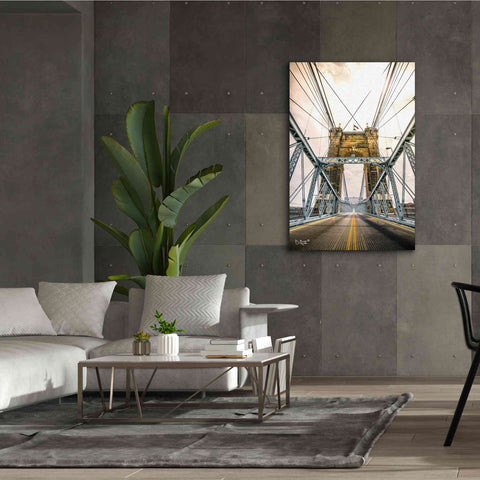 Image of 'Bridge to Ohio' by Donnie Quillen Canvas Wall Art,40 x 60