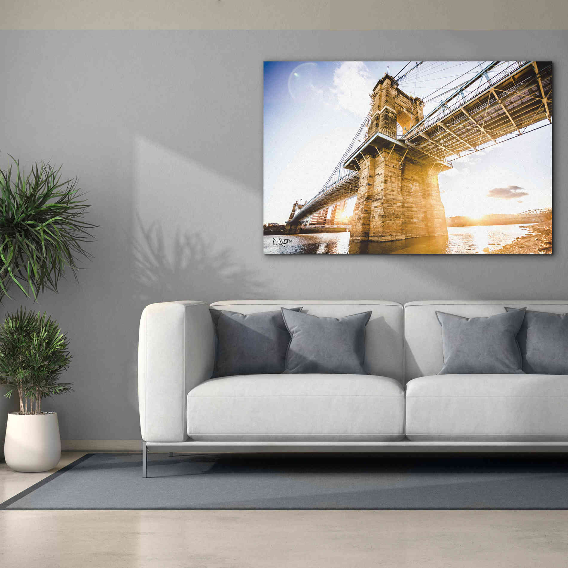 'Double Sunset' by Donnie Quillen Canvas Wall Art,60 x 40