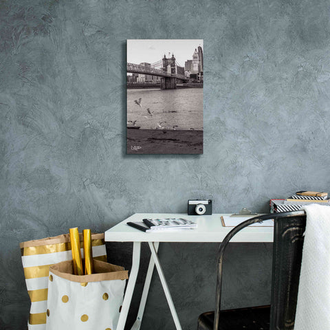 Image of 'Suspension Bridge I' by Donnie Quillen Canvas Wall Art,12 x 18